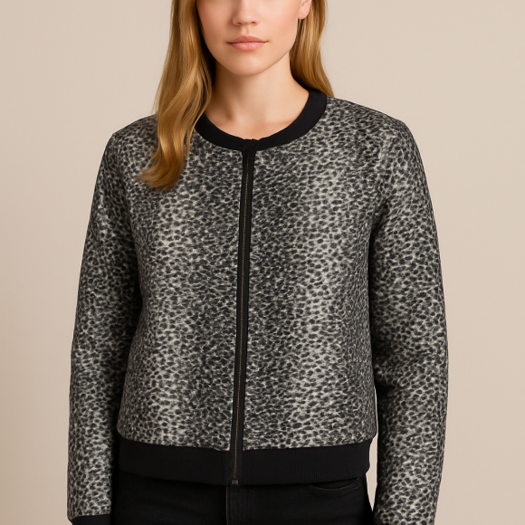 Jaqueta de moletom animal print